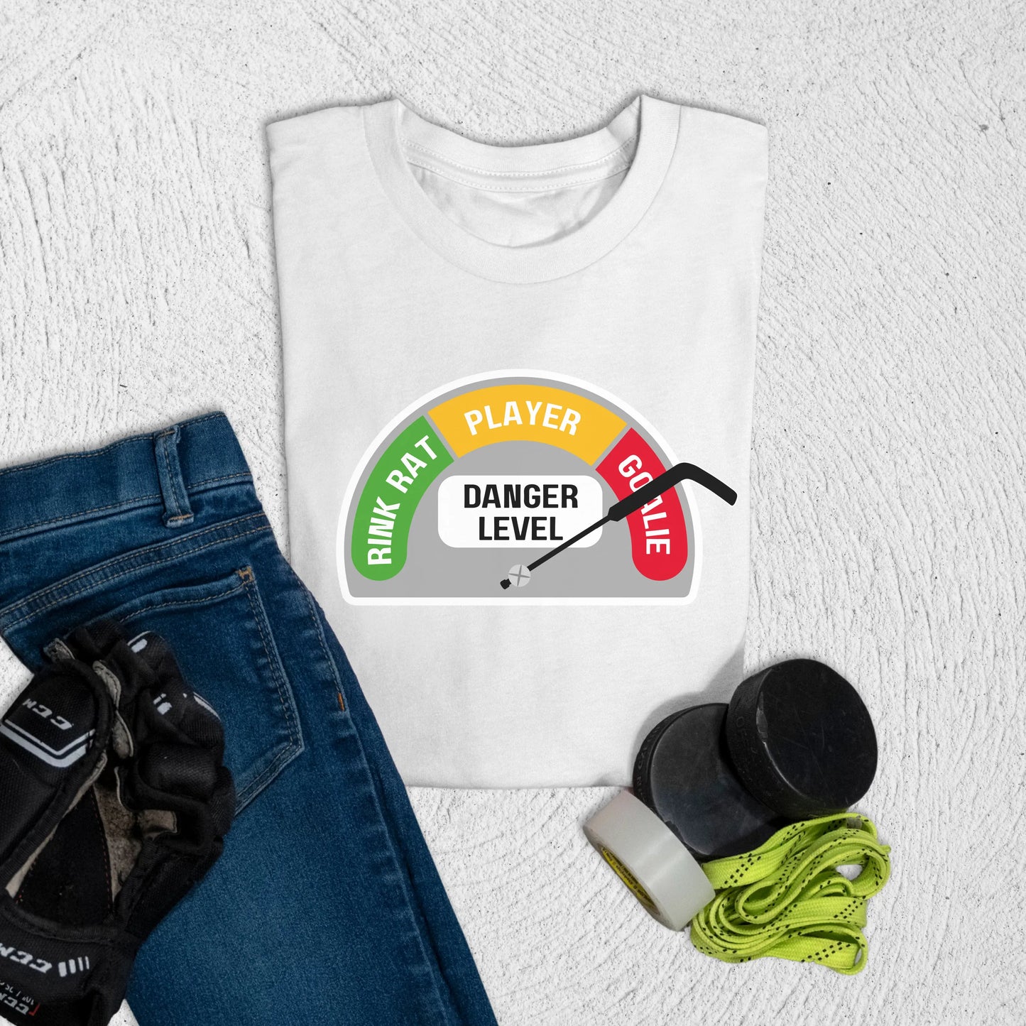 Youth Danger Level T-Shirt S / White Kids clothes