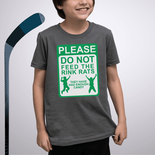Youth Do Not Feed the Rink Rats T-Shirt Asphalt / S Kids clothes