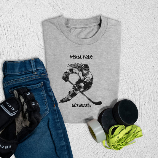 Youth Feral Mode T-Shirt Athletic Heather / S T-Shirt