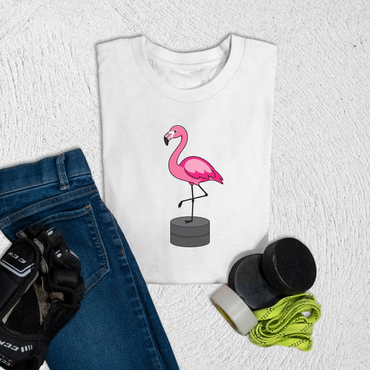 Youth Flamingo Stack T-Shirt S / White Kids clothes
