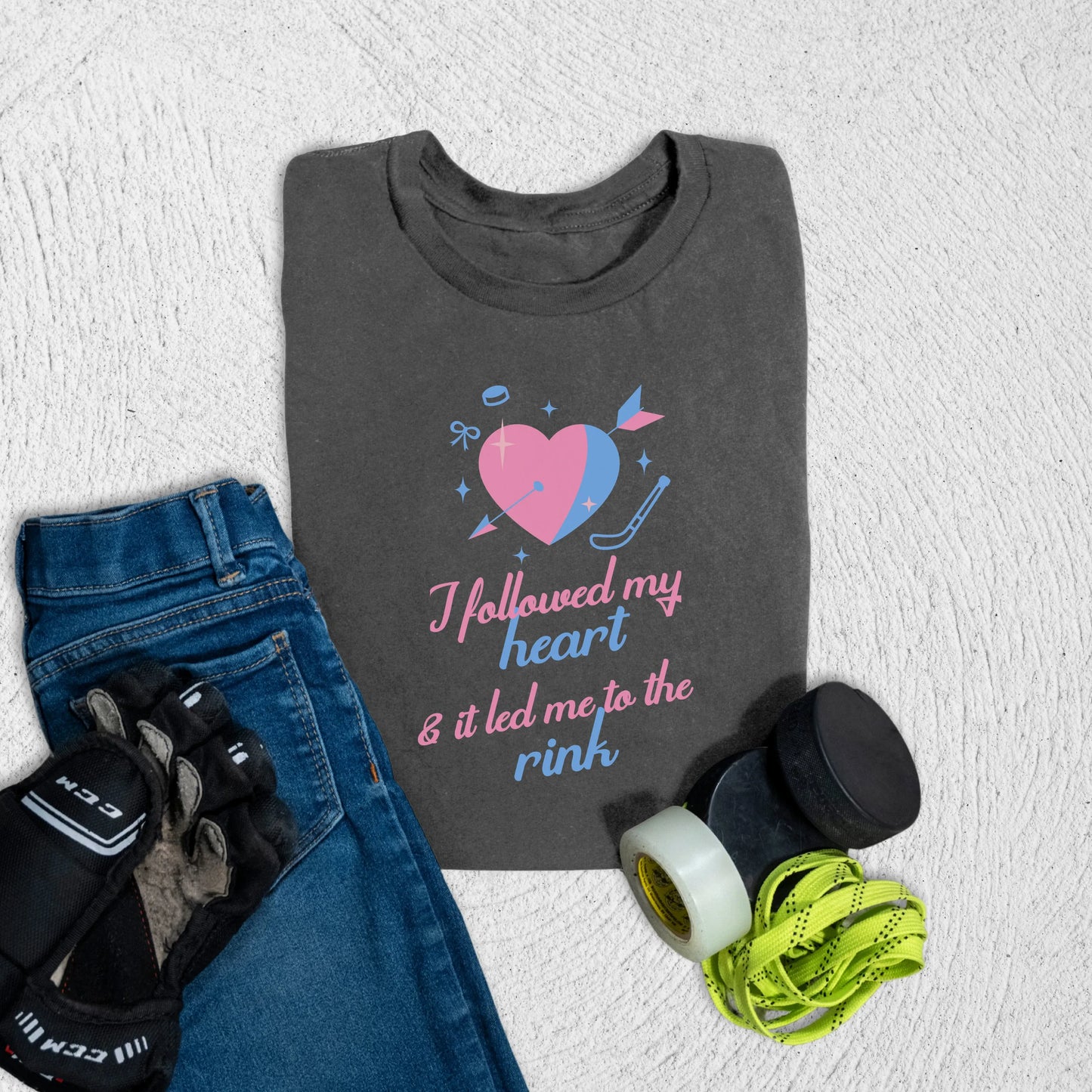 Youth Follow Your Heart T-Shirt S / Asphalt Kids clothes