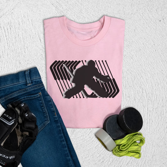 Youth Goalie Sticks T-Shirt S / Pink Kids clothes