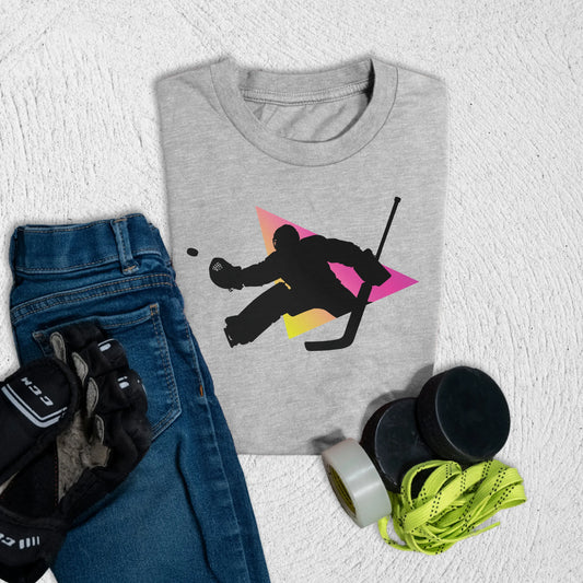 Youth Goalie Triangle T-Shirt S / Athletic Heather Kids clothes