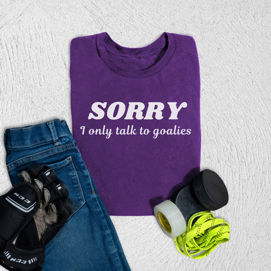 Youth Goalies Only T-Shirt Team Purple / S T-Shirt