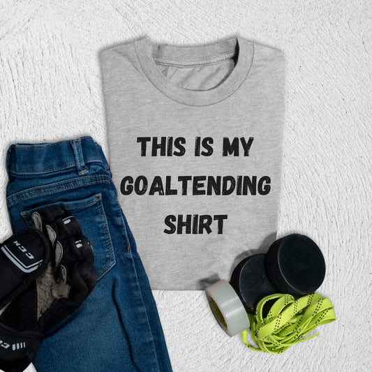 Youth Goaltending T-Shirt Athletic Heather / S T-Shirt