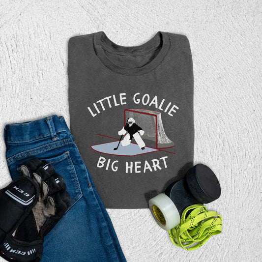 Youth Little Goalie T-Shirt S / Asphalt Kids clothes