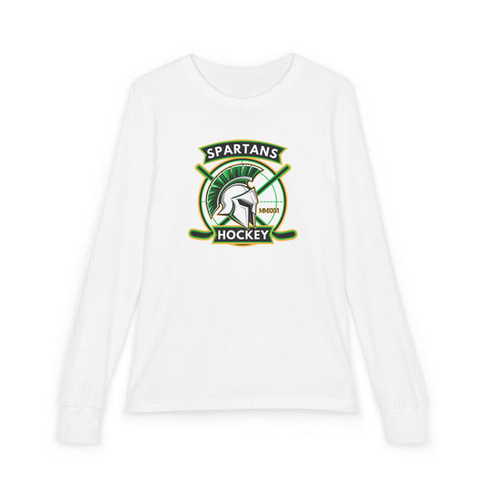 Youth Long Sleeve T-Shirt | Custom Name + Number Option S / White Kids clothes