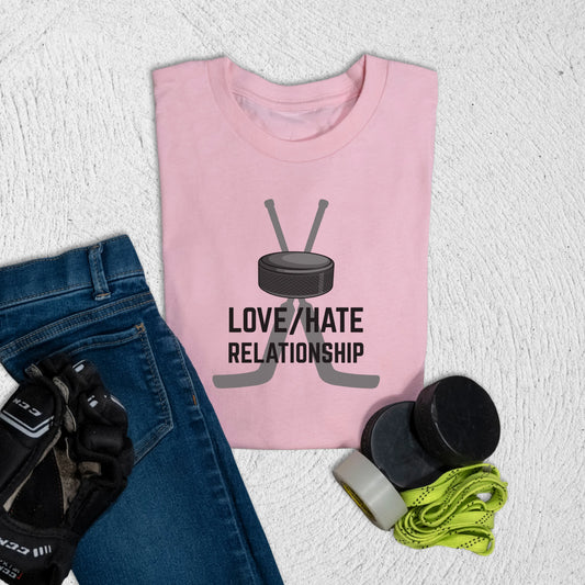 Youth Love Hate T-Shirt M / Pink Kids clothes
