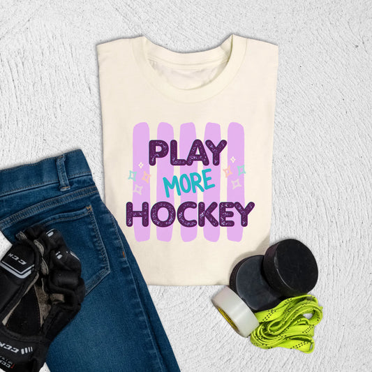 Youth More Hockey T-Shirt S / Natural Kids clothes