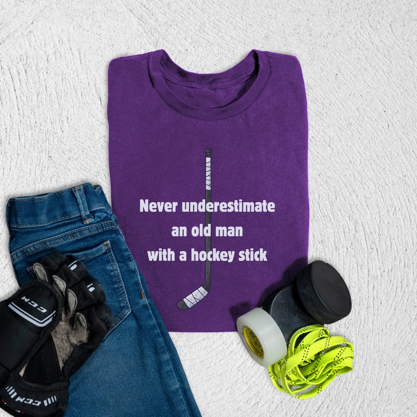 Youth Old Man T-Shirt S / Team Purple Kids clothes