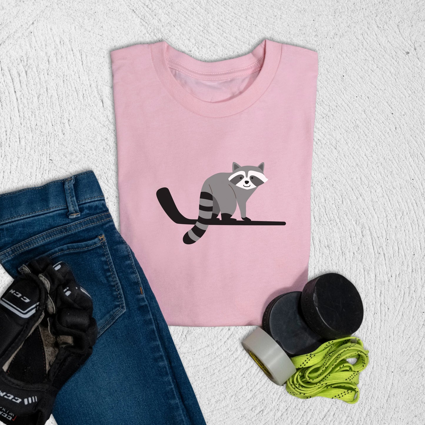 Youth Raccoon T-Shirt S / Pink Kids clothes