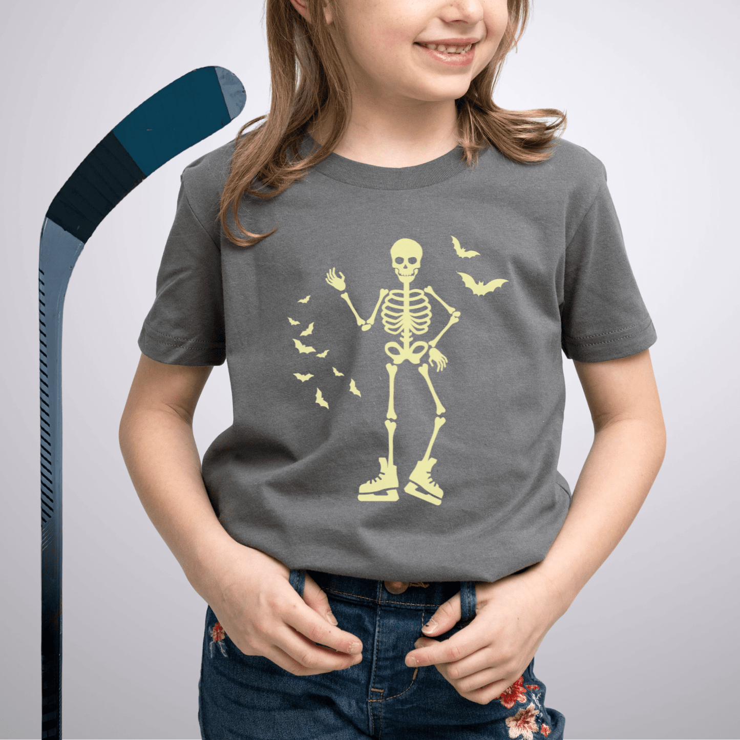 Youth SkeleSkater T-Shirt Asphalt / S Kids clothes
