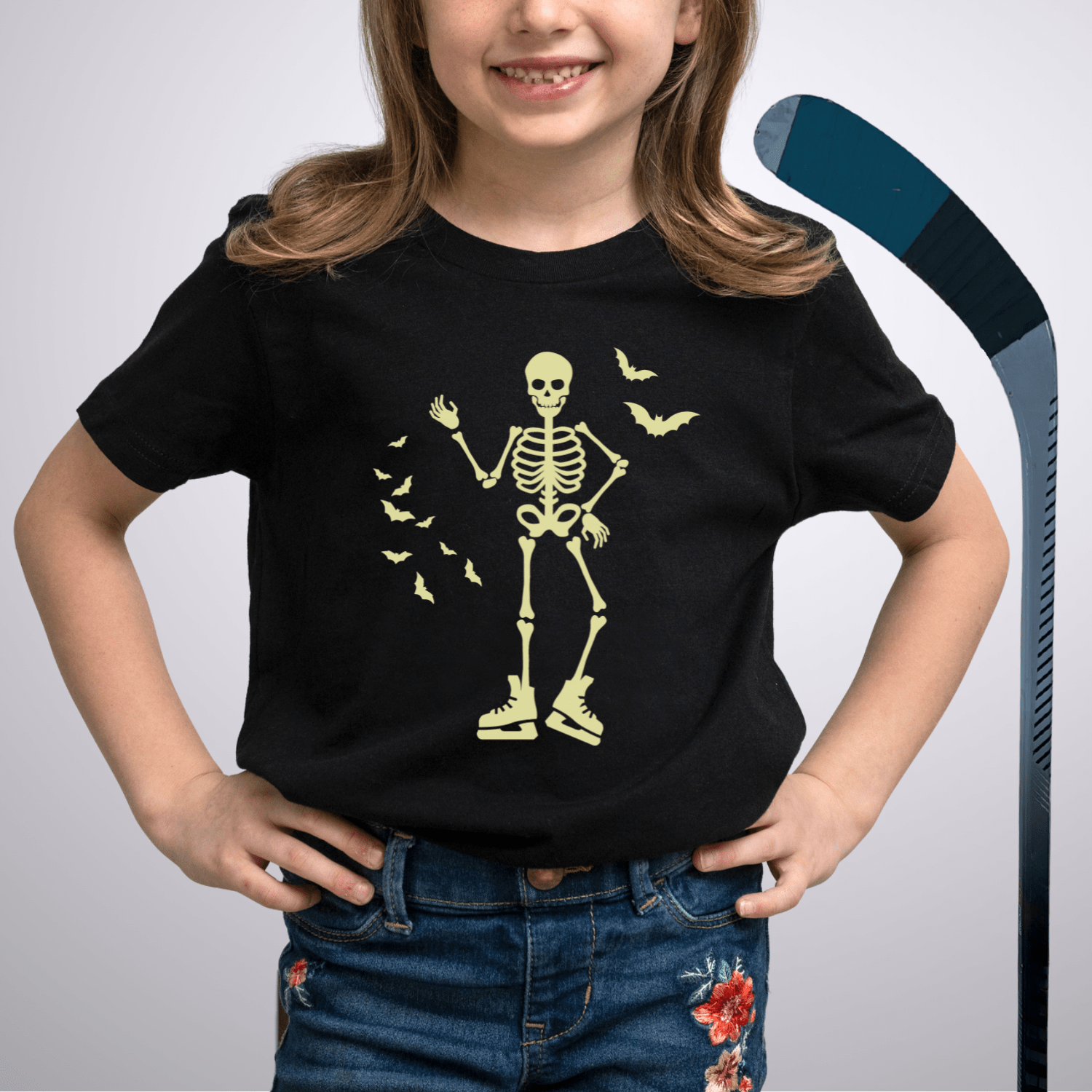 Youth SkeleSkater T-Shirt Black / S Kids clothes