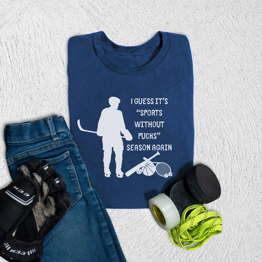 Youth Sports Without Pucks T-Shirt S / Navy Kids clothes