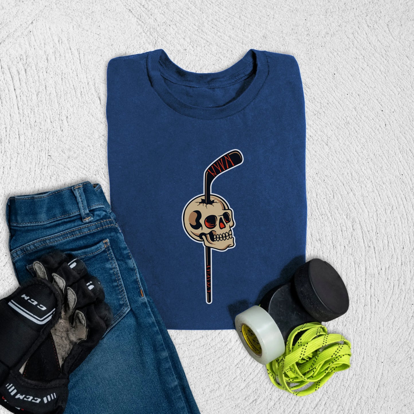 Youth Stick Head T-Shirt S / Navy Kids clothes
