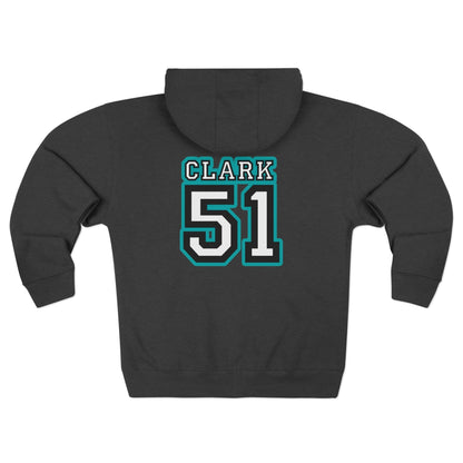 Unisex Zip Hoodie | Custom Name + Number Option