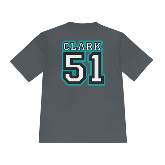 Unisex Moisture Wicking T-Shirt | Custom Name + Number Option