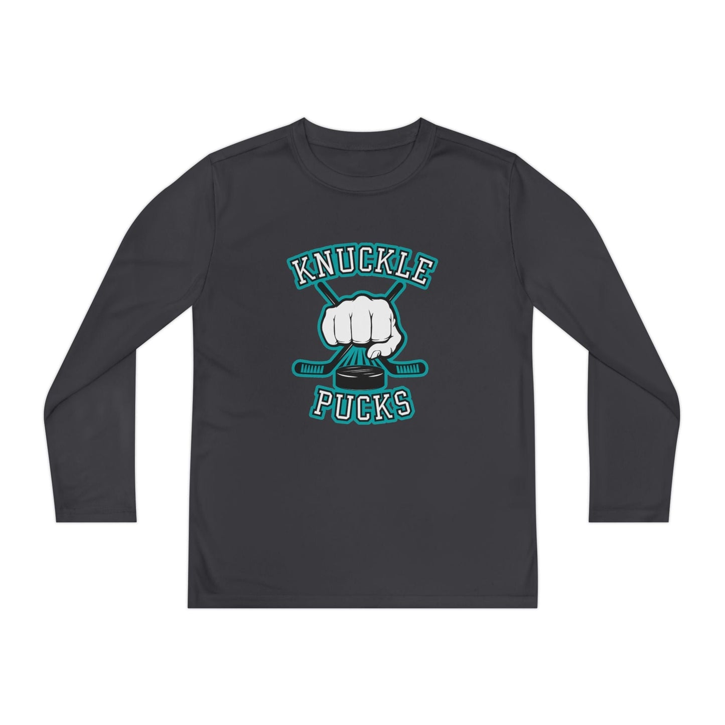 Youth Long Sleeve Moisture Wicking T-Shirt | Custom Name + Number Option