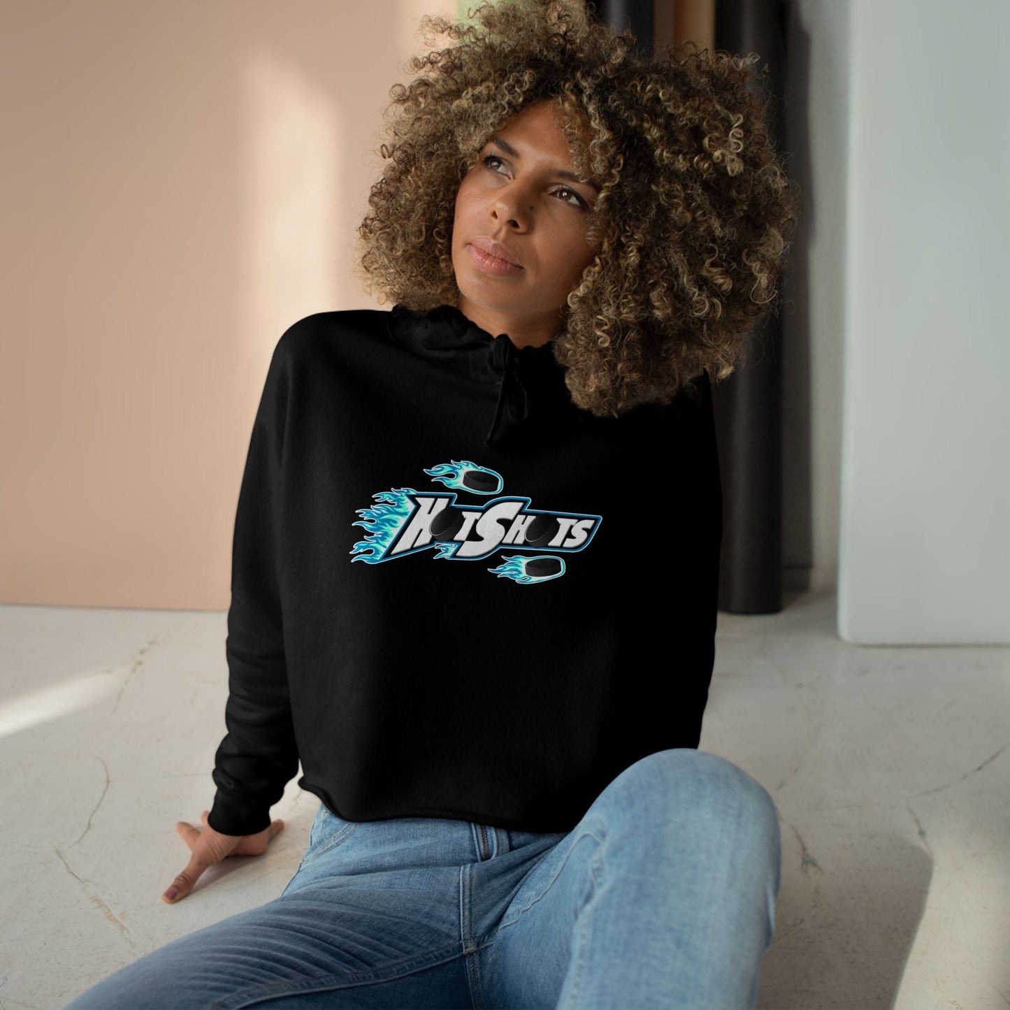 Women's Cropped Hoodie | Custom Name + Number Option