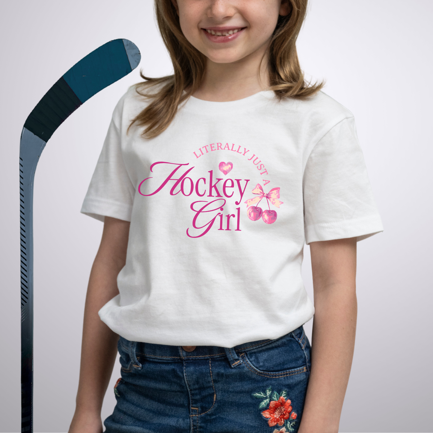 Youth Just a Hockey Girl T-Shirt