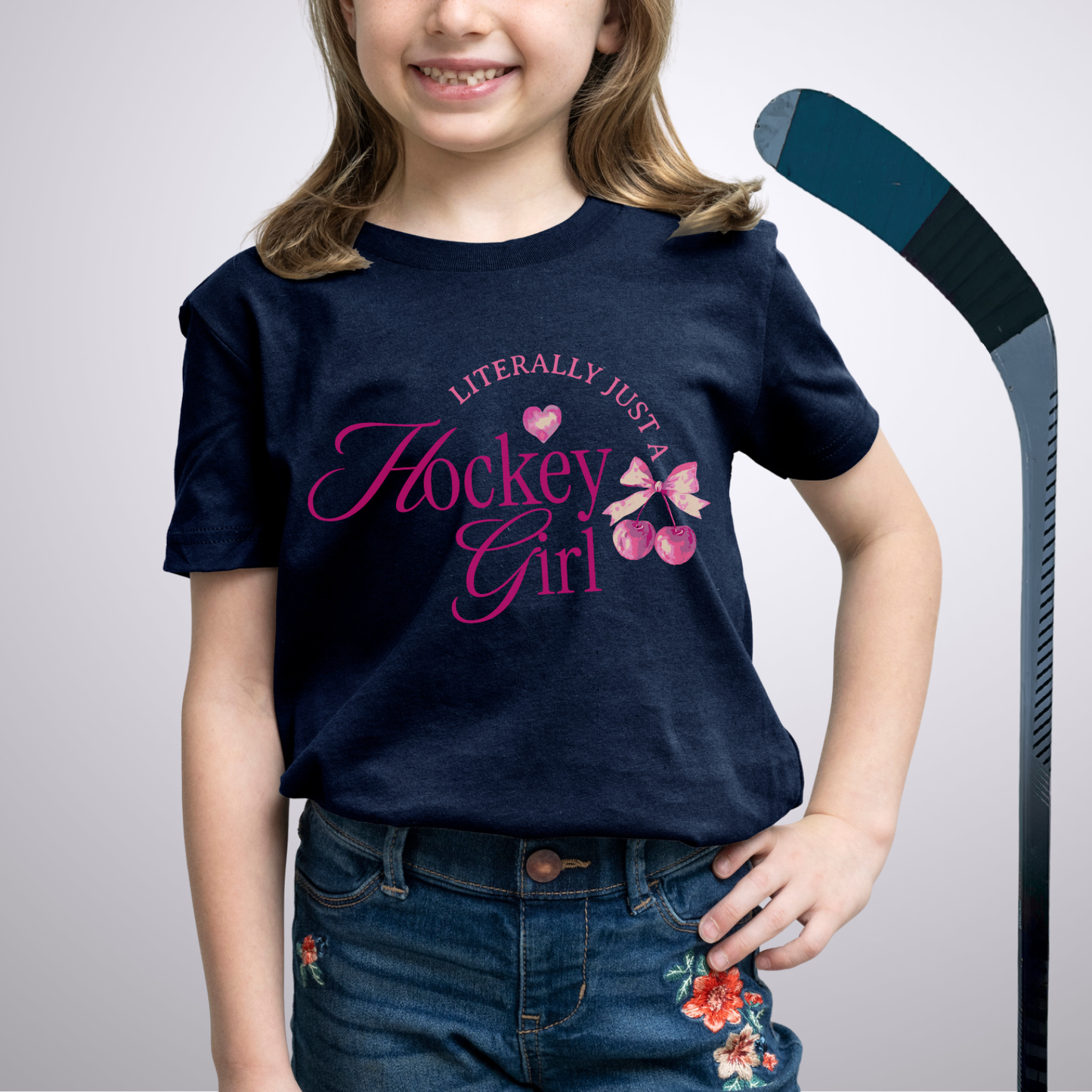 Youth Just a Hockey Girl T-Shirt