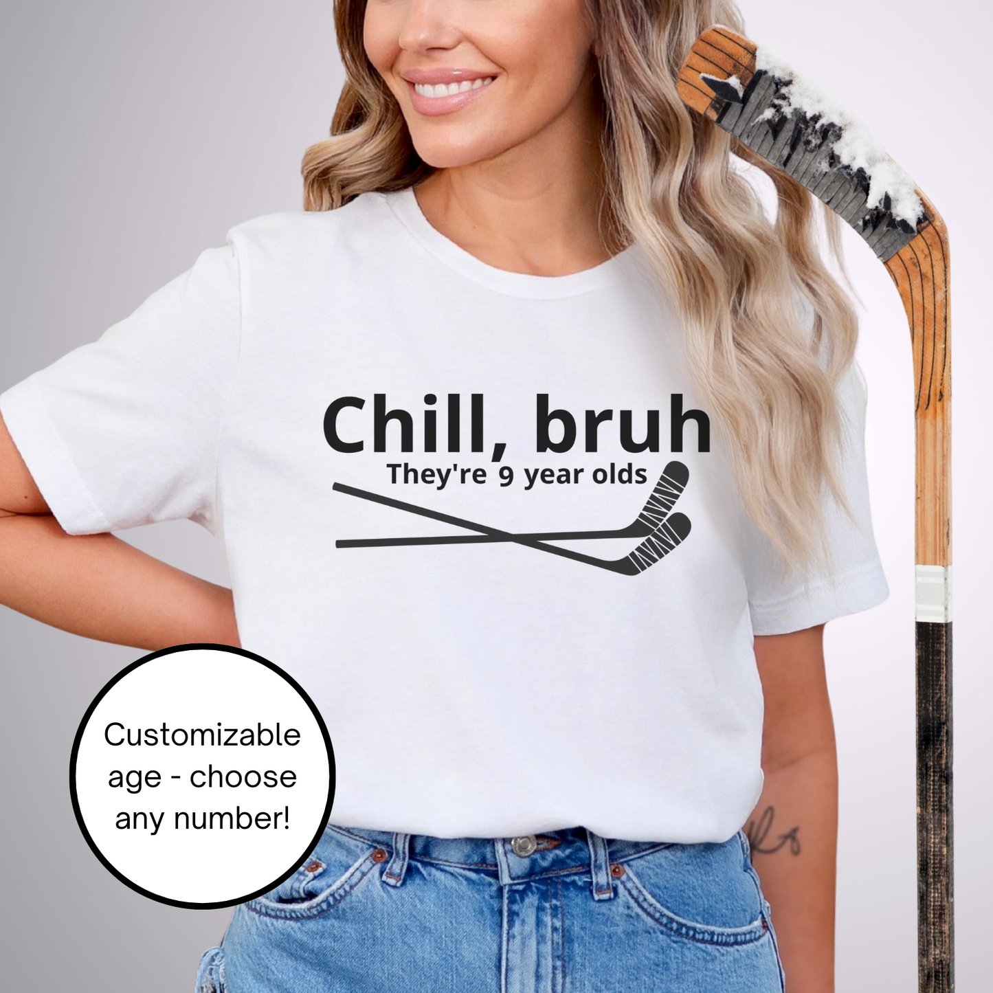 Chill Bruh T-Shirt | Customizable Age