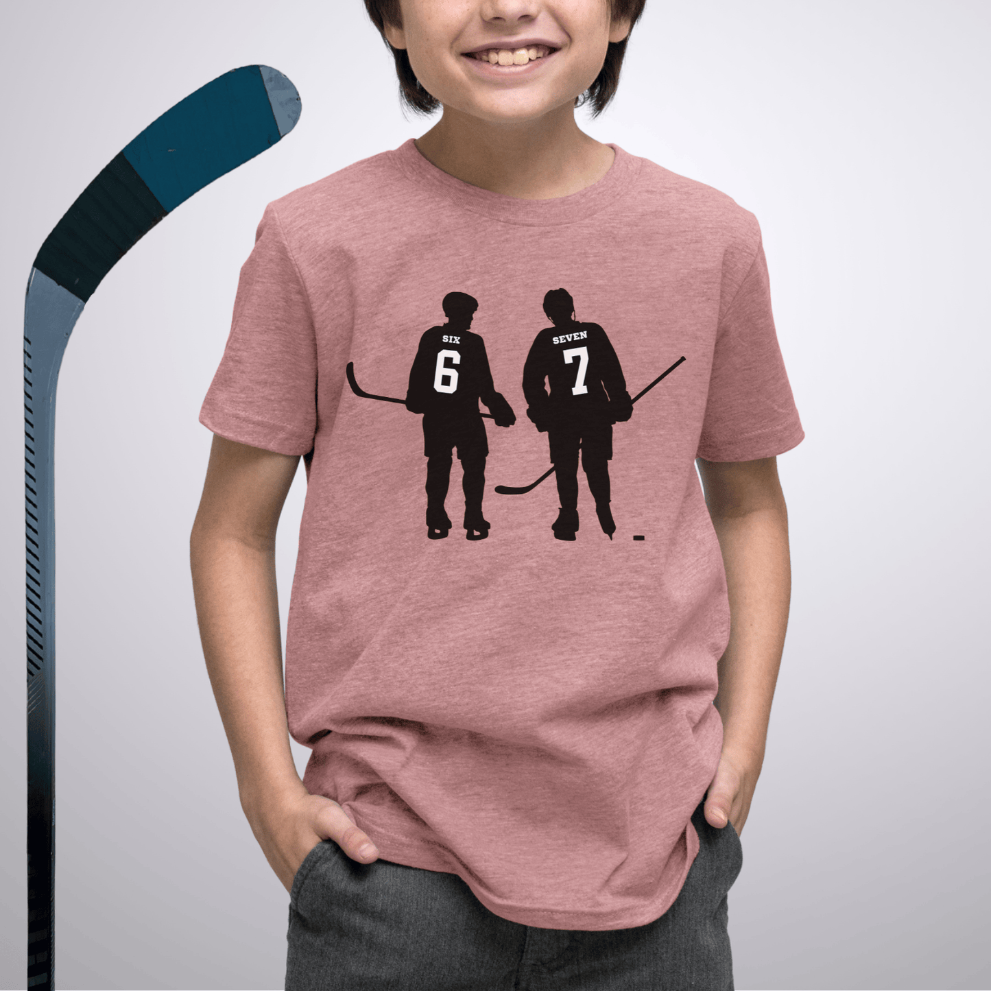 6-7 T-Shirt S / Heather Mauve Kids clothes