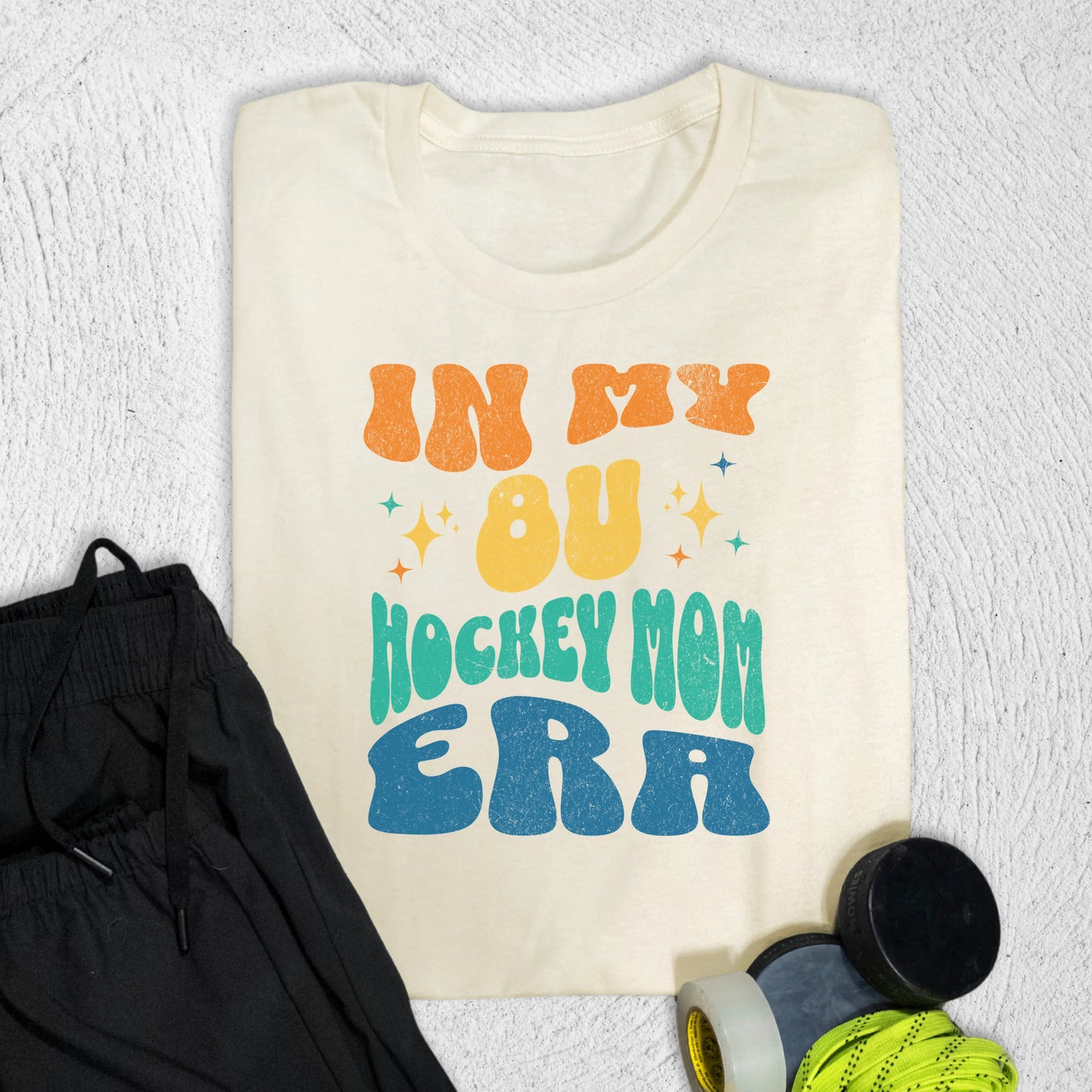 8u Hockey Mom T-Shirt Natural / S T-Shirt