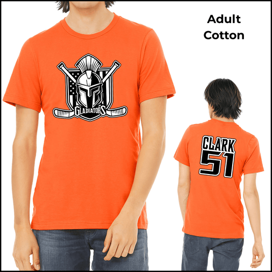 Unisex Cotton Short Sleeve | Custom Name + Number Option