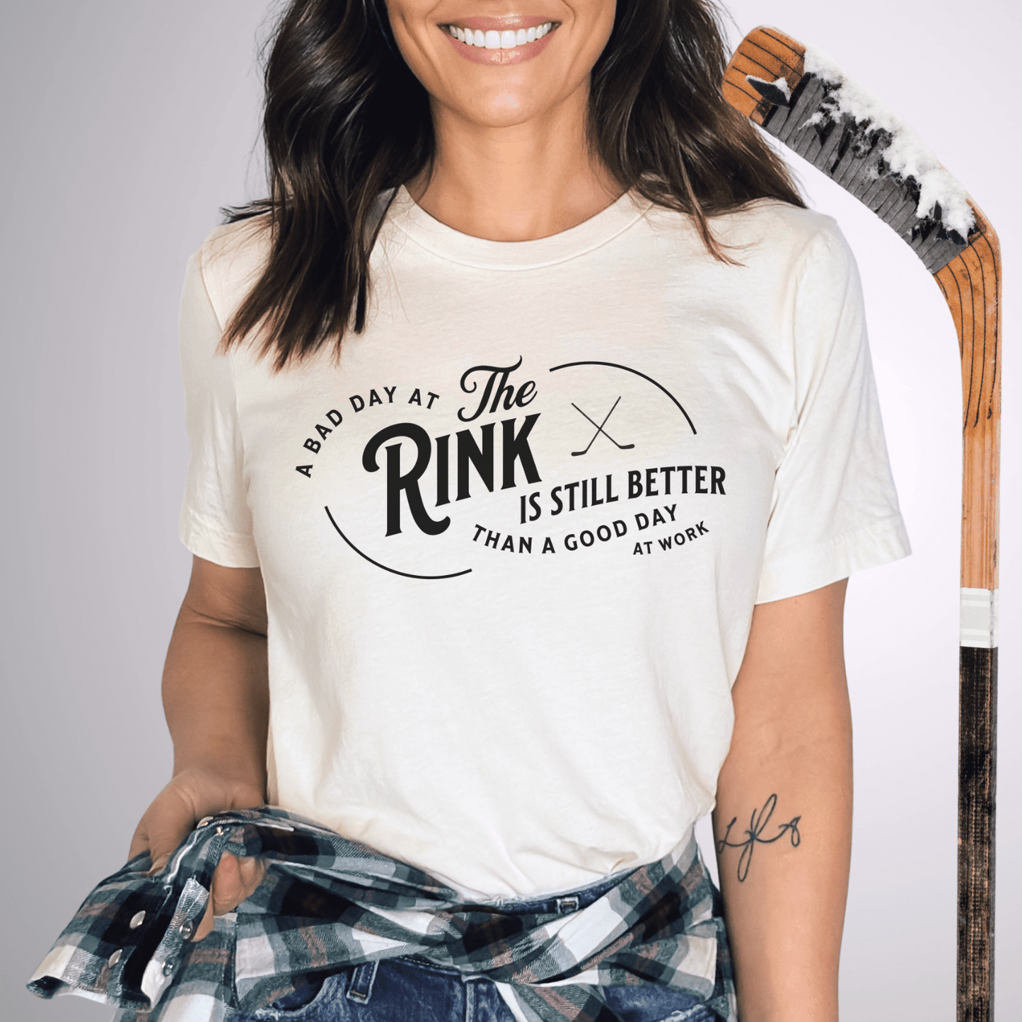 A Bad Day at the Rink T-Shirt Natural / S T-Shirt