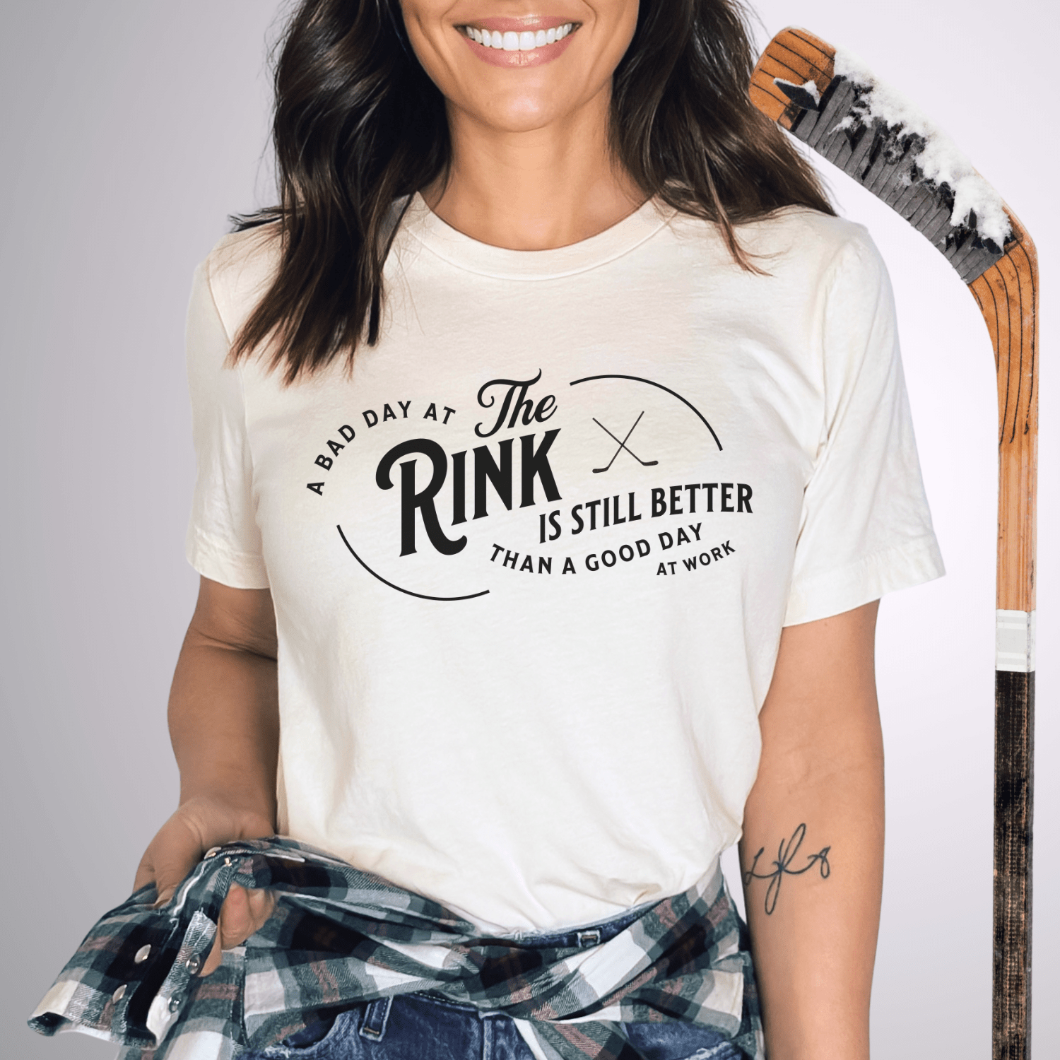 A Bad Day at the Rink T-Shirt Natural / S T-Shirt
