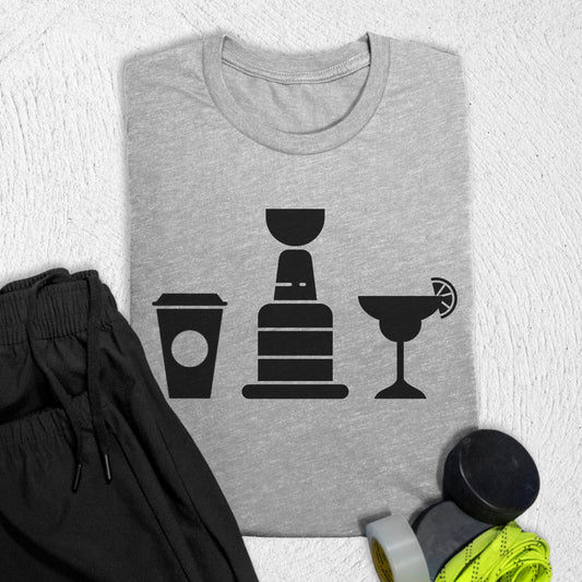 All the Cups T-Shirt Athletic Heather / S T-Shirt