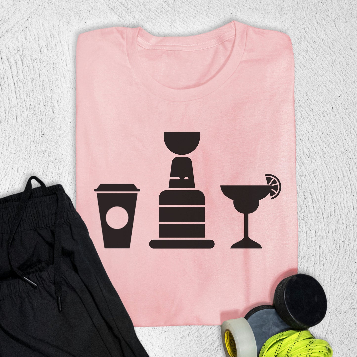 All the Cups T-Shirt Pink / S T-Shirt