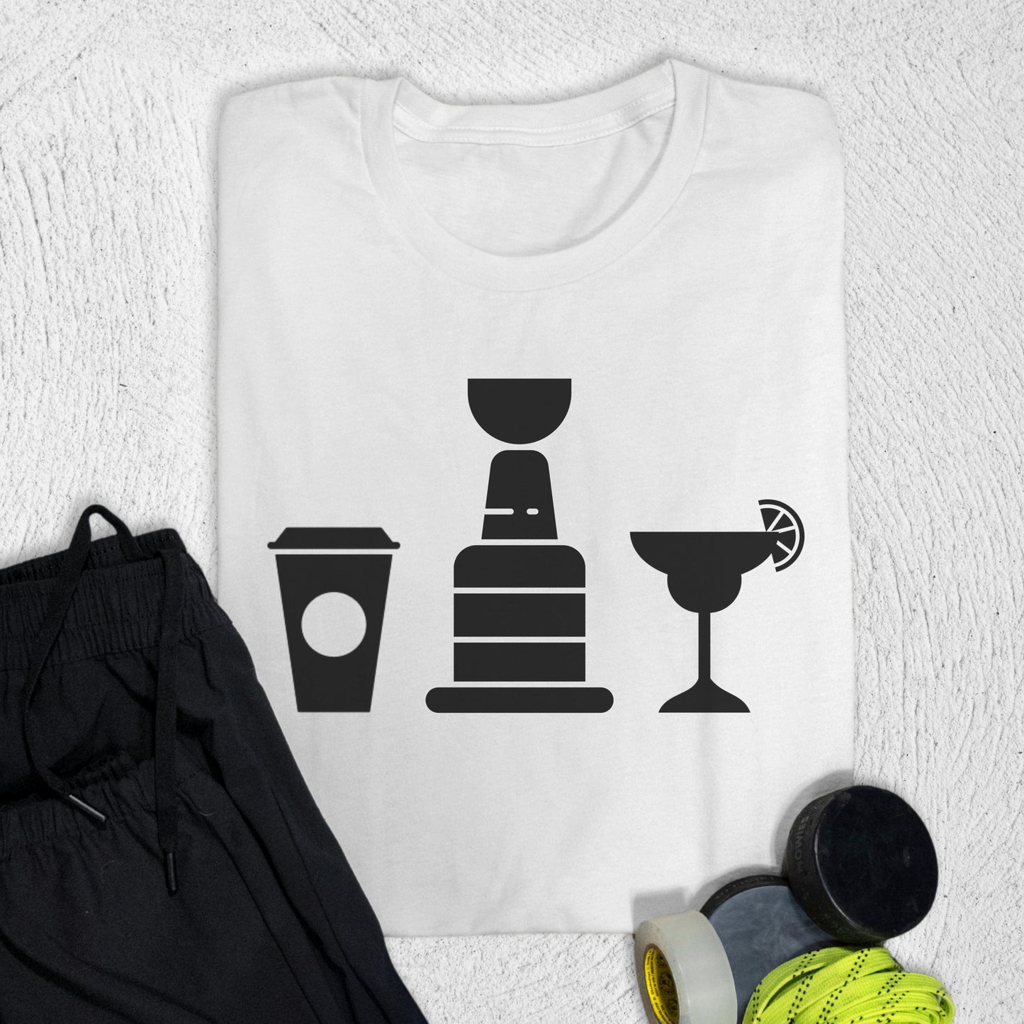 All the Cups T-Shirt White / S T-Shirt