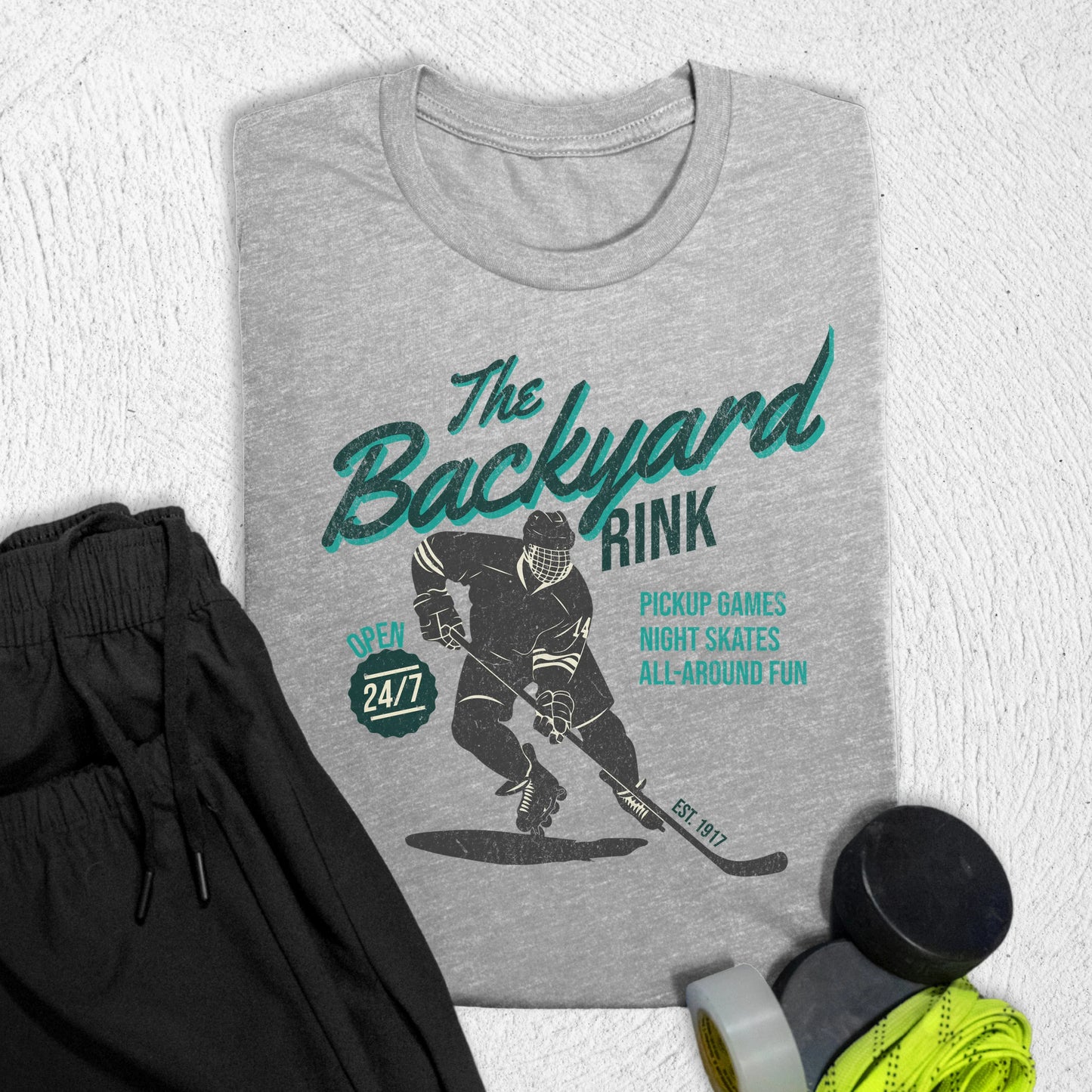 Backyard Rink T-Shirt Athletic Heather / S T-Shirt
