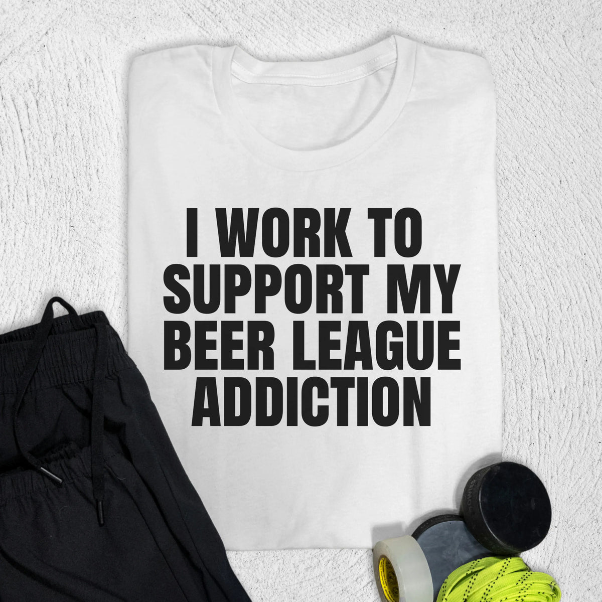 Beer League Addiction T-Shirt S / White T-Shirt