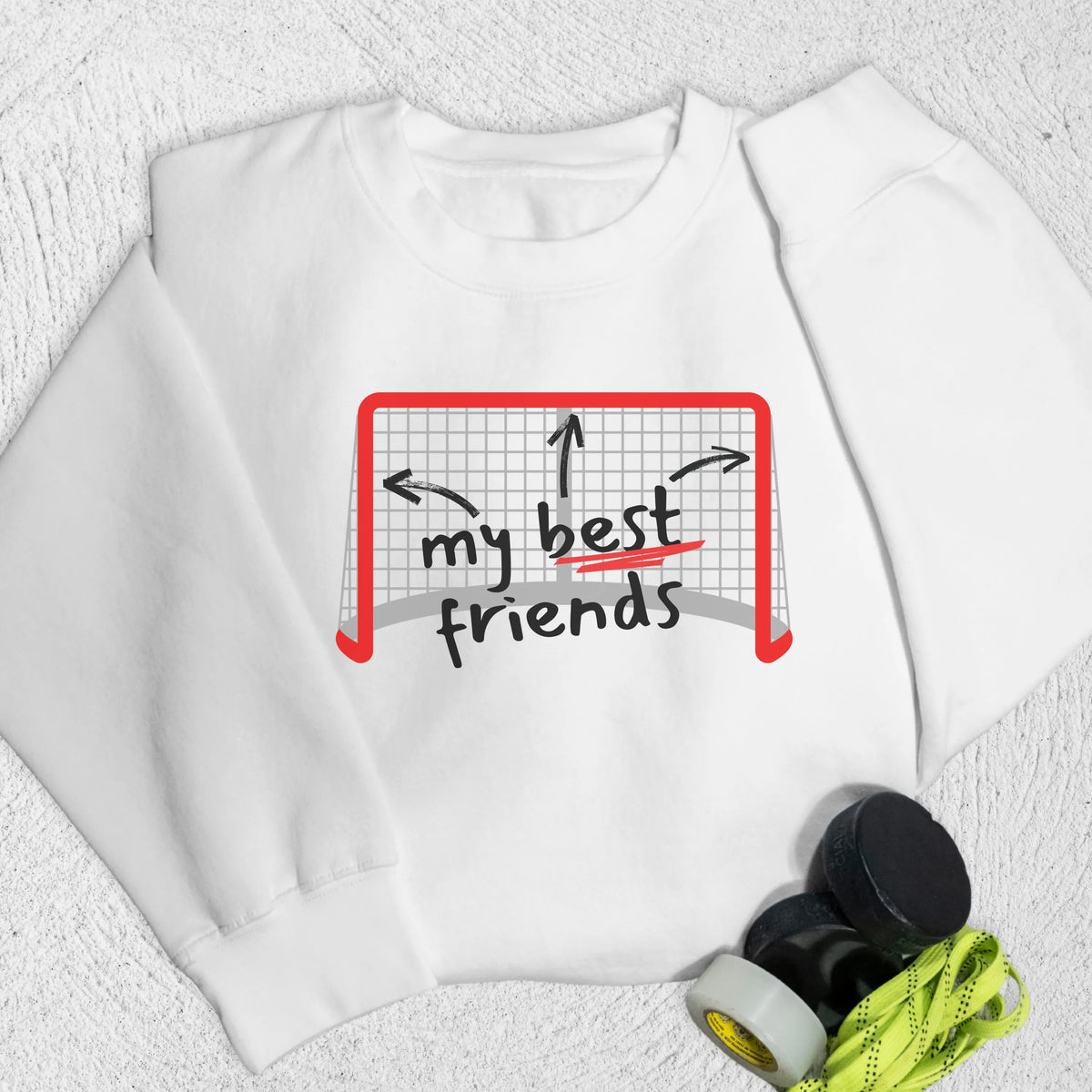 BFF's Sweatshirt S / White Sweatshirt