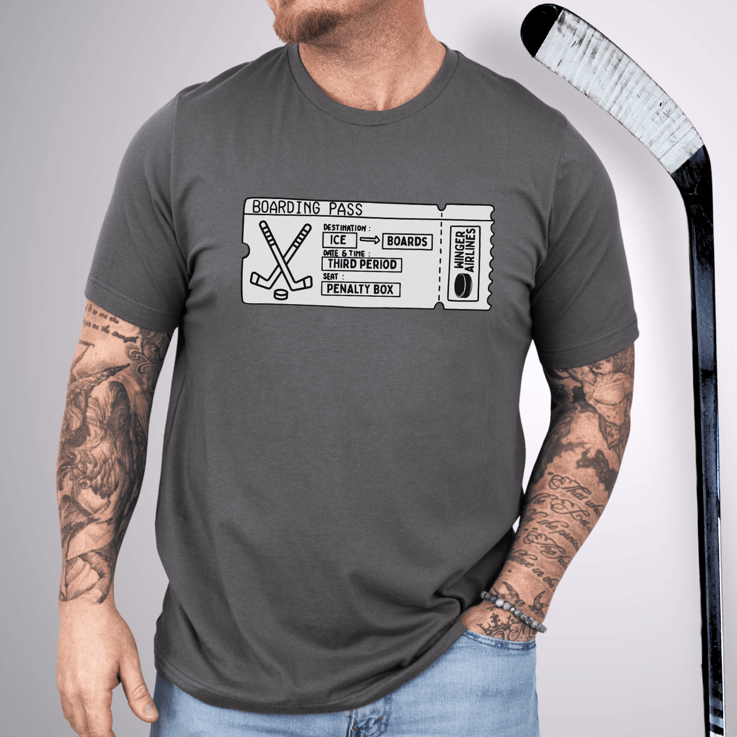 Boarding Pass T-Shirt Asphalt / S T-Shirt