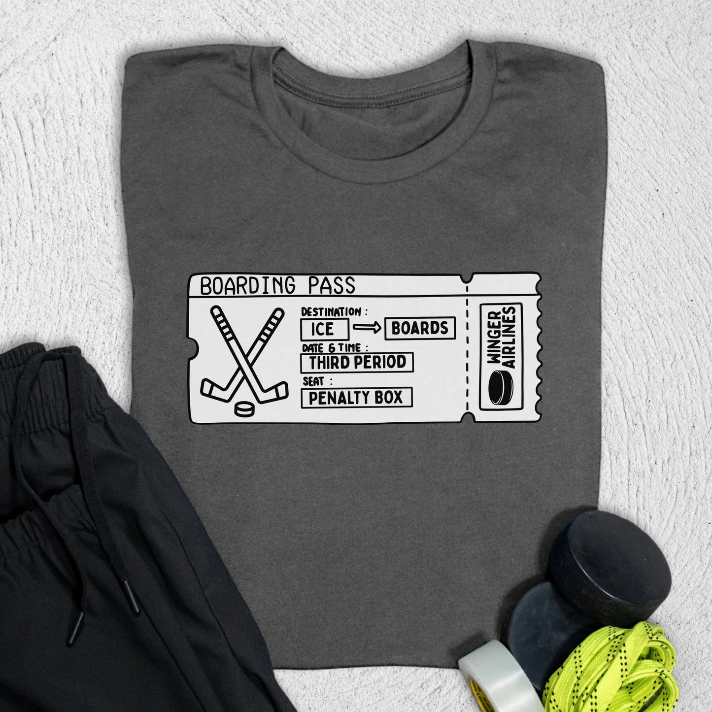 Boarding Pass T-Shirt Asphalt / S T-Shirt