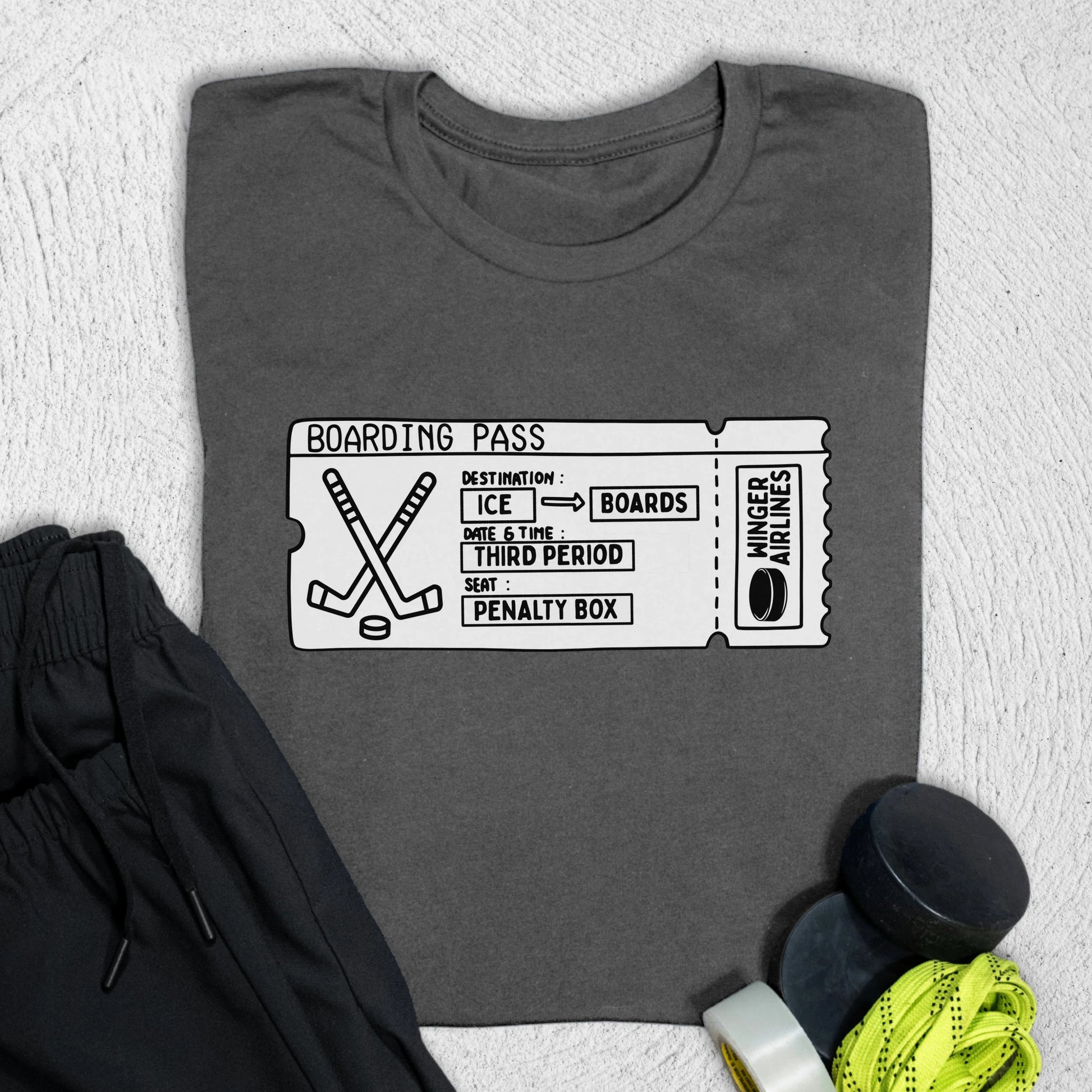 Boarding Pass T-Shirt Asphalt / S T-Shirt