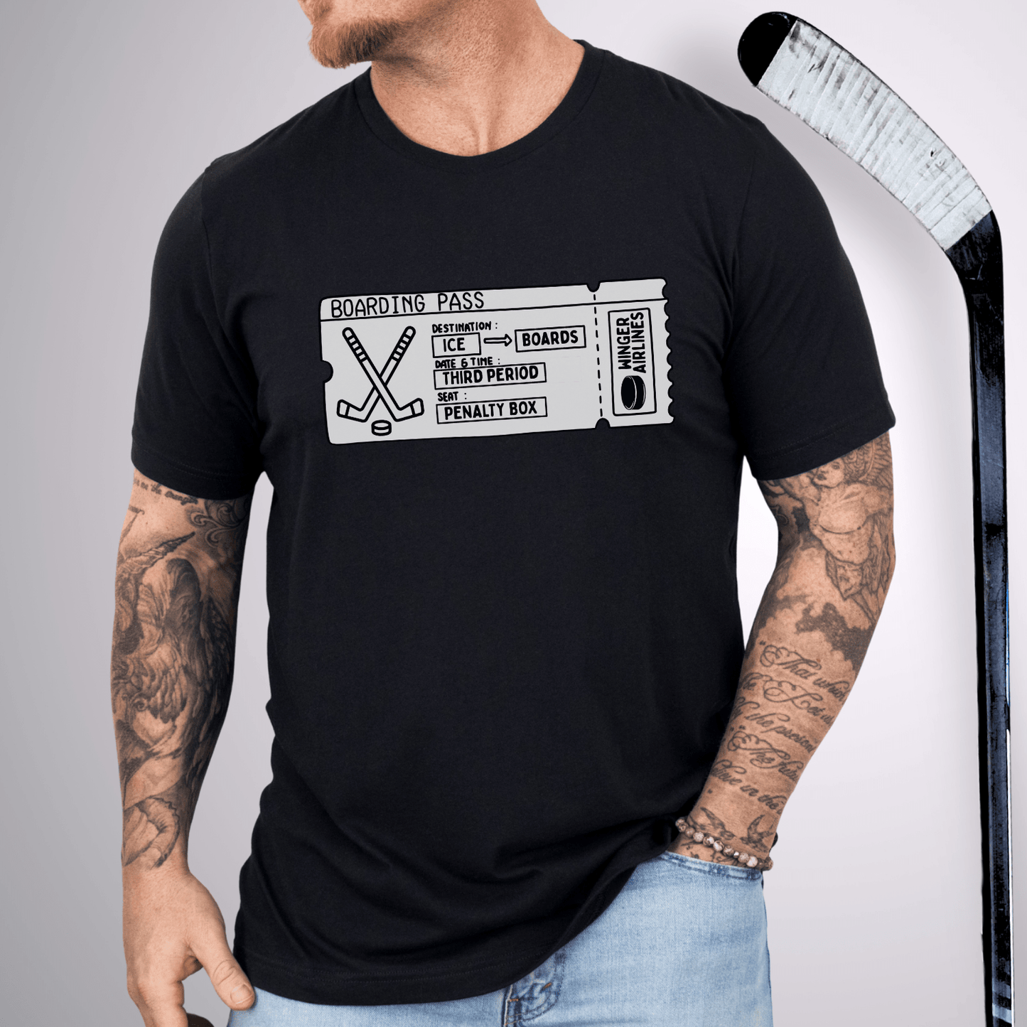 Boarding Pass T-Shirt Black / S T-Shirt