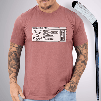 Boarding Pass T-Shirt Heather Mauve / S T-Shirt