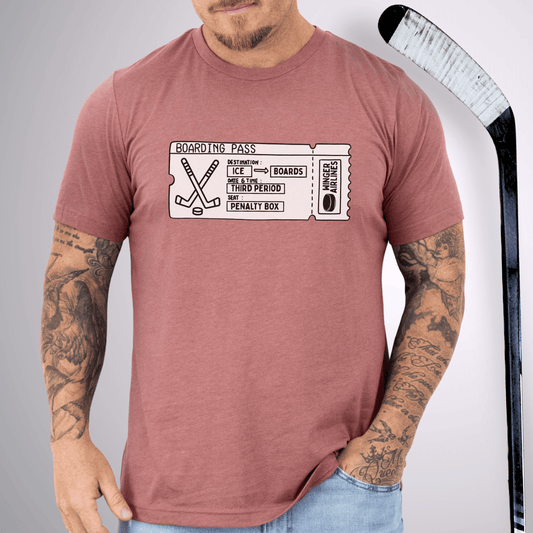 Boarding Pass T-Shirt Heather Mauve / S T-Shirt