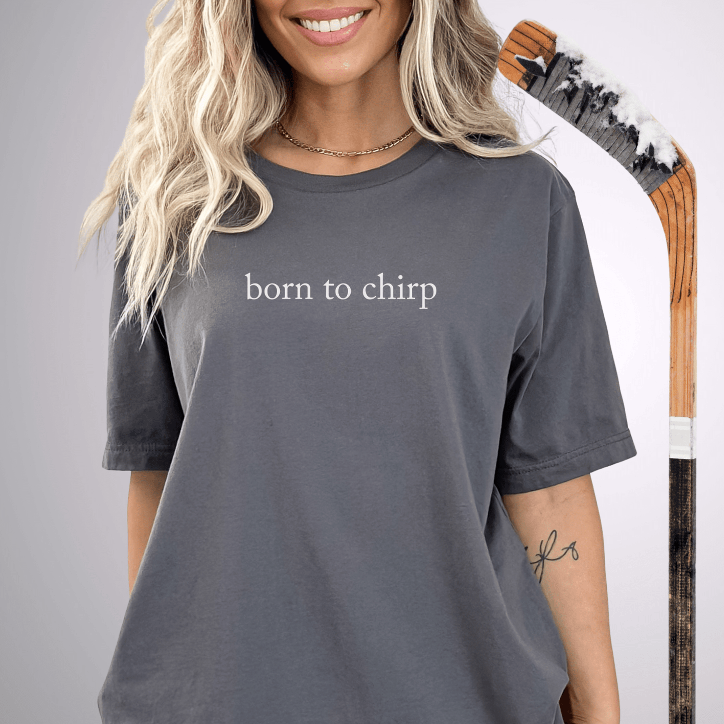 born to chirp T-Shirt Asphalt / S T-Shirt