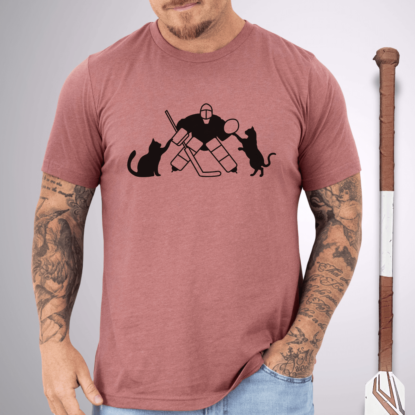 Cat Catcher T-Shirt Heather Mauve / S T-Shirt
