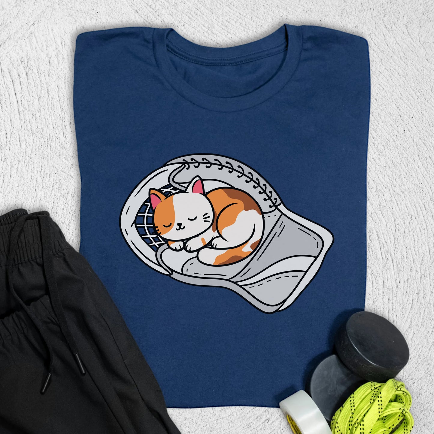 Cat Nap T-Shirt Navy / S T-Shirt