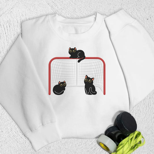 Cat Trap Sweatshirt S / White Sweatshirt