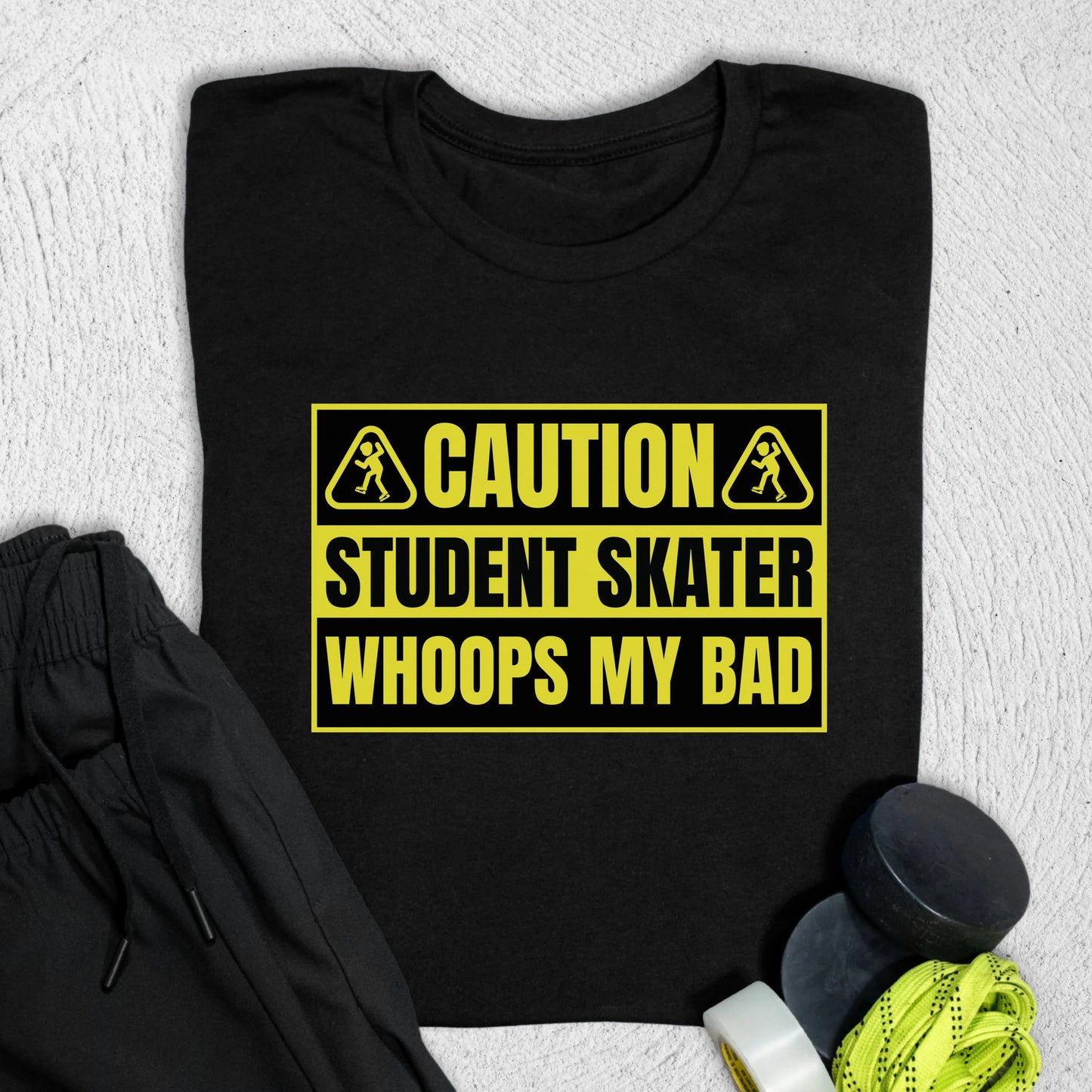 Caution T-Shirt Black / S T-Shirt