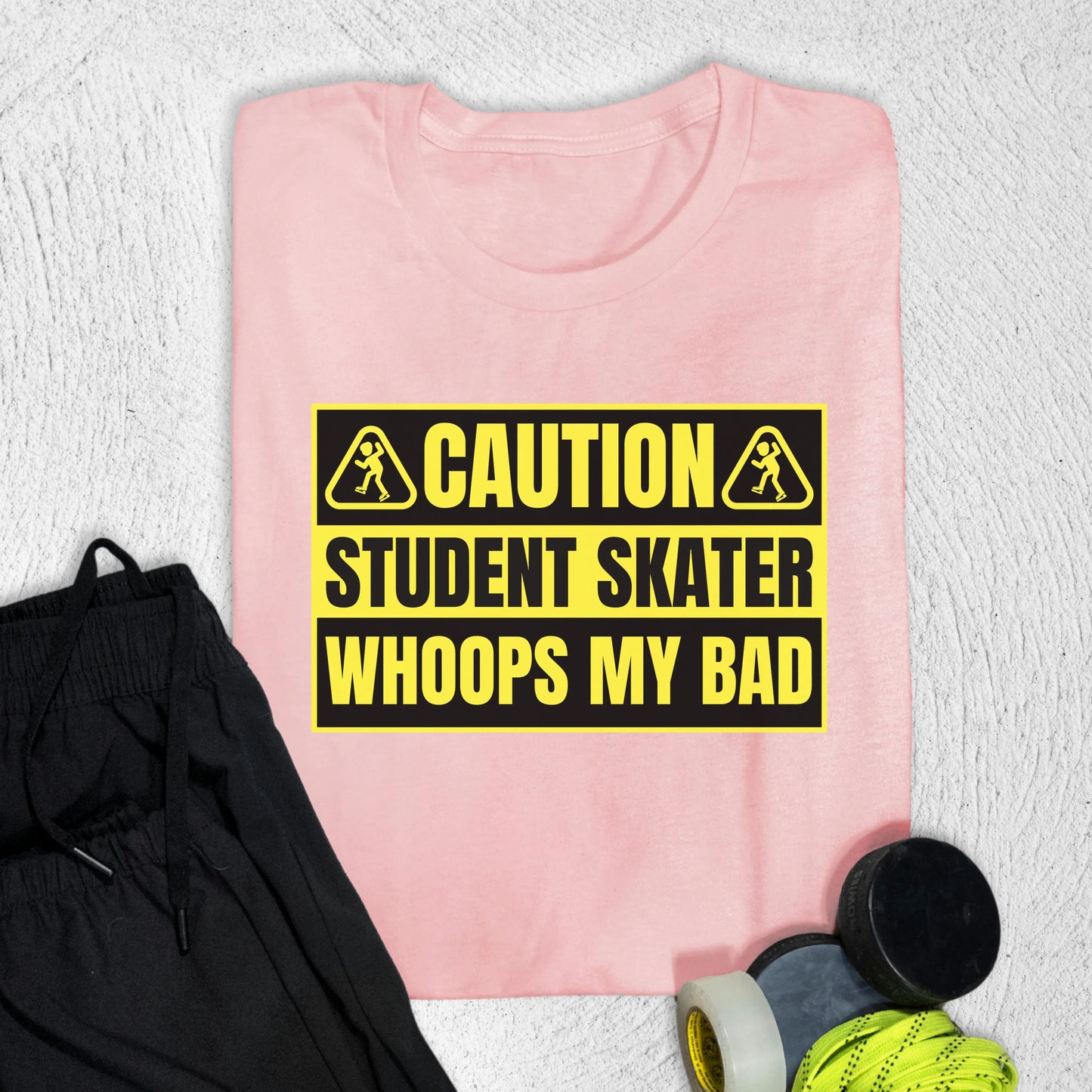 Caution T-Shirt Pink / S T-Shirt
