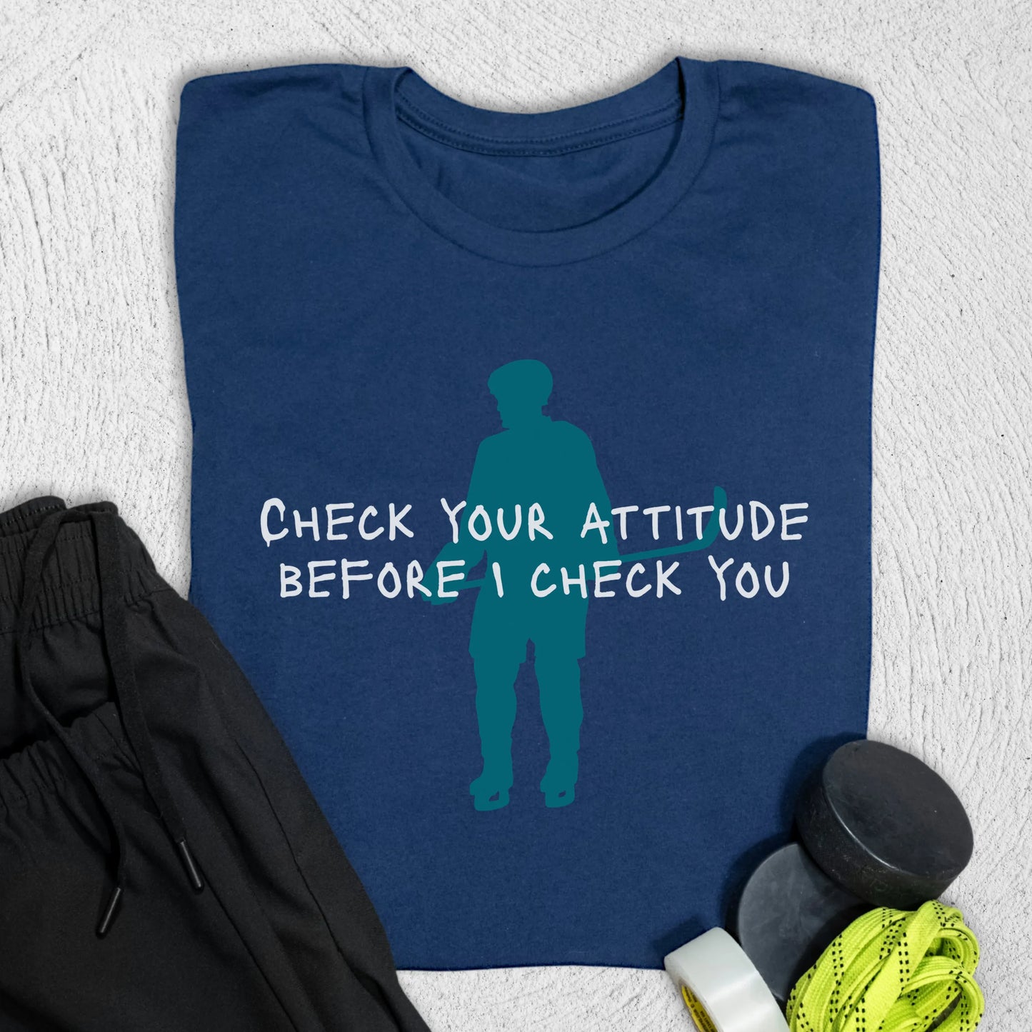 Check Yourself T-Shirt S / Navy T-Shirt